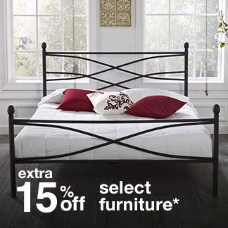 extra 15% off select furniture*