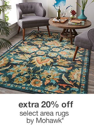 extra 20% off select area rugs by Mohawk*