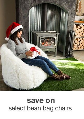 save on select bean bag chairs