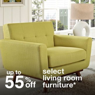 up to 55% off select living room furniture*