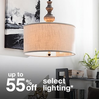Up to 55% off Select Lighting*
