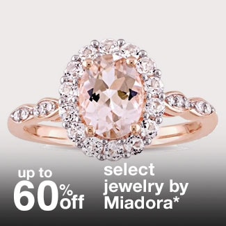 up to 60% off select jewelry by Miadora*
