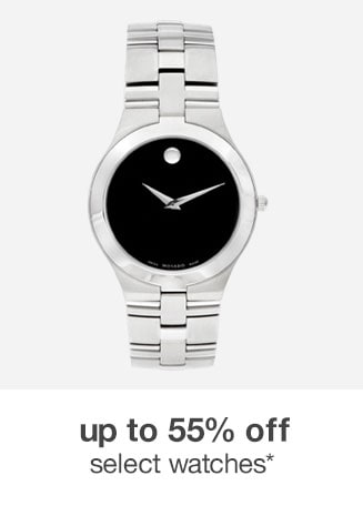 up to 55% off select watches*