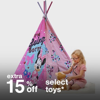 extra 15% off select toys*
