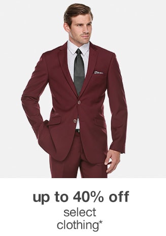 up to 40% off select clothing*