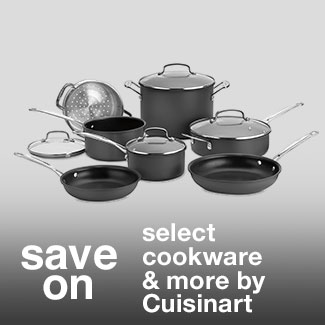 save on select cookware & more by Cuisinart