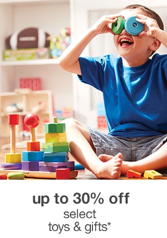 up to 30% off select toys & gifts*