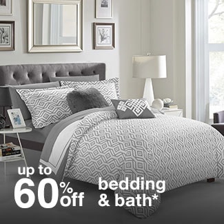 Up to 60% off bedding & bath*