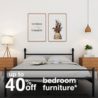 up to 40% off bedroom furniture*