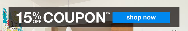 15% off coupon** - shop now