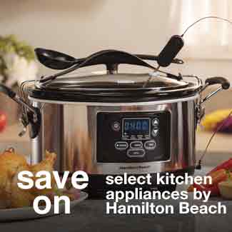 save on select kitchen appliances by Hamilton Beach