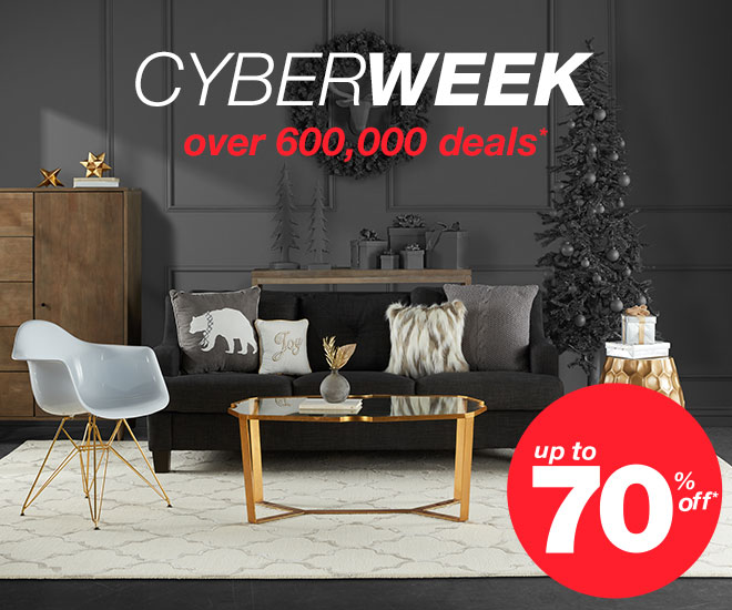 Cyber Week - over 600,000 deals* - up to 70% off*