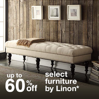 up to 60% off select furniture by Linon*