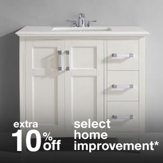 extra 10% off select home improvement*