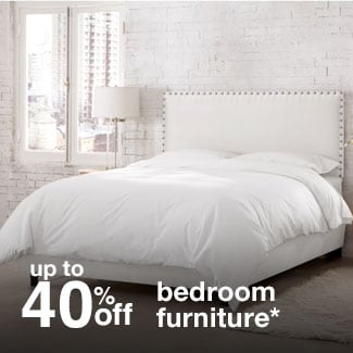 up to 40% off bedroom furniture*