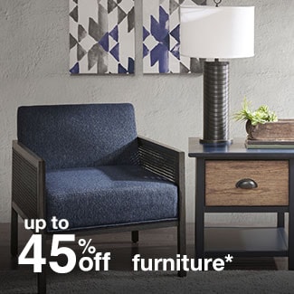up to 45% off furniture*
