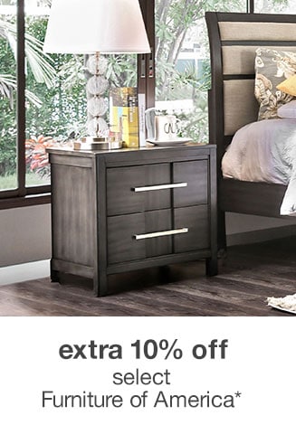 extra 10% off select furniture by Furniture of America*