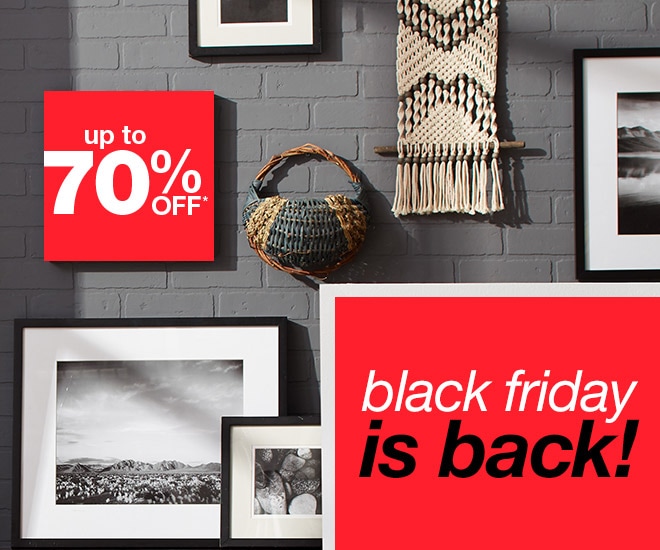 up to 70% off* - black friday is back!
