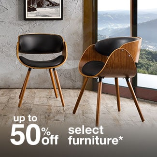 up to 50% off select furniture*