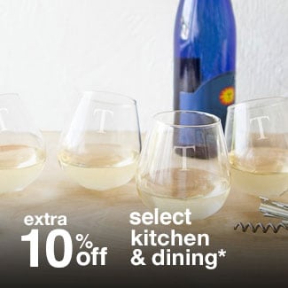 extra 10% off select kitchen & dining*