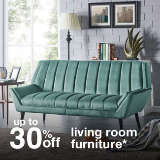 up to 30% off living room furniture*