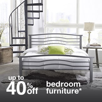 up to 40% off bedroom furniture*