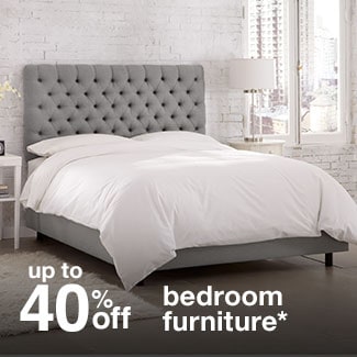 up to 40% off bedroom furniture*