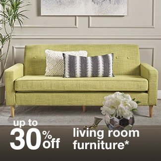 up to 30% off living room furniture*