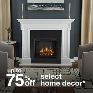 up to 75% off select home decor*