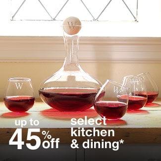 up to 45% off select kitchen & dining*