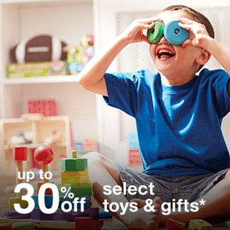 up to 30% off select toys & gifts*