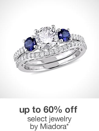 up to 60% off select jewelry by Miadora*