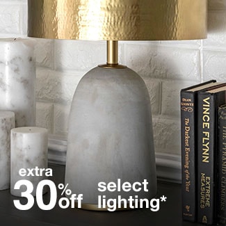 extra 30% off select lighting*