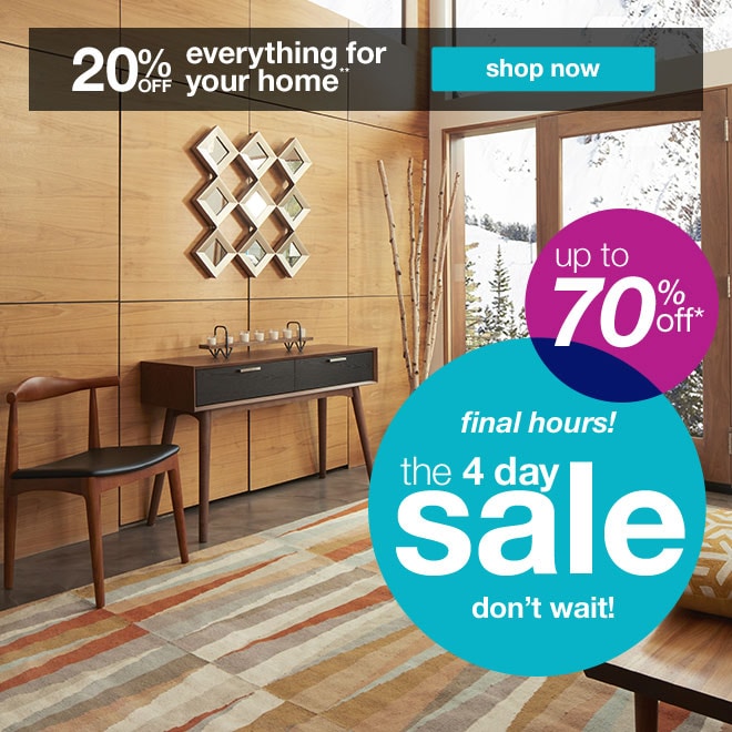 20% off Everything for your Home**