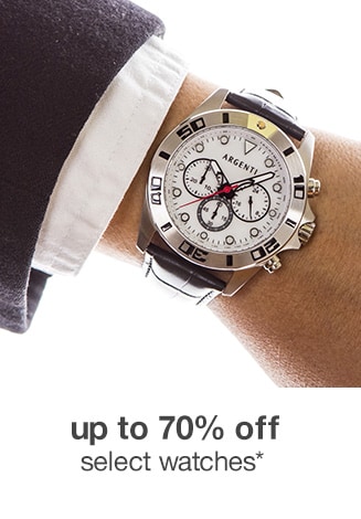 up to 70% off select watches**