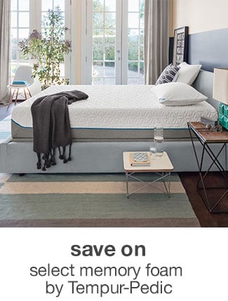 save on select memory foam by Tempur-Pedic