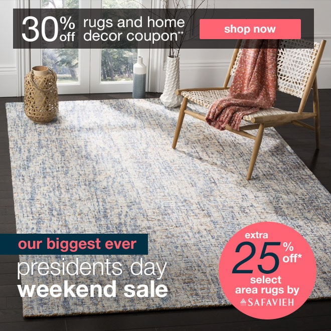 30% off rugs and home decor coupon**