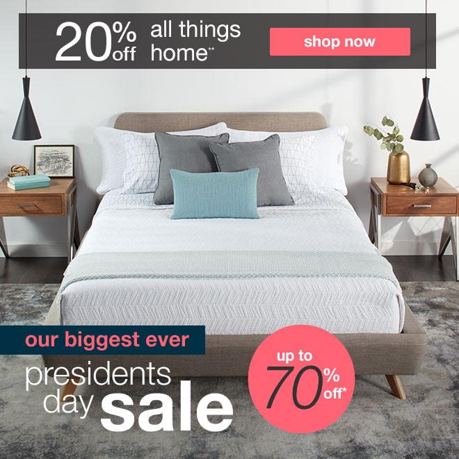 20% off all things home**