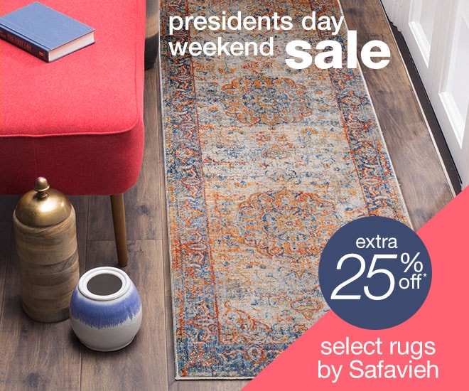 extra 25% off select rugs by Safavieh*