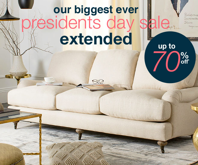 President's day sale extended - up to 70% off*