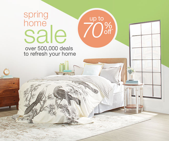 Spring home sale - up to 70% off*