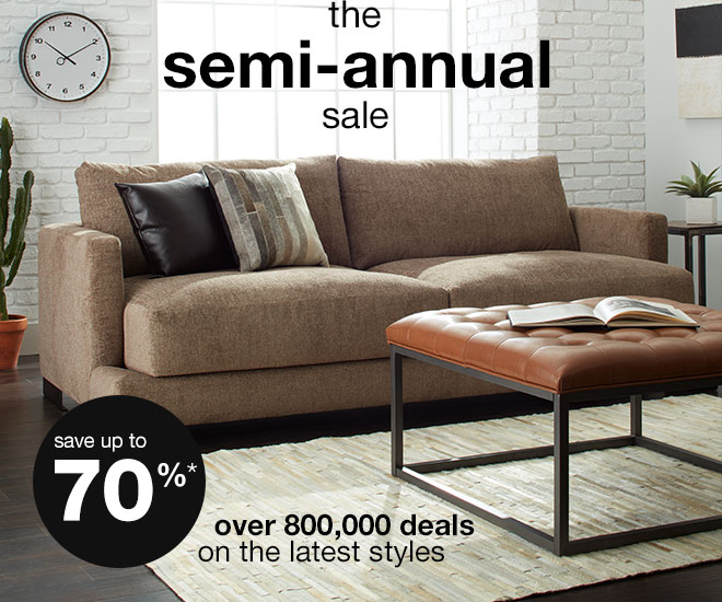 semi annual sale - up to 70% off*