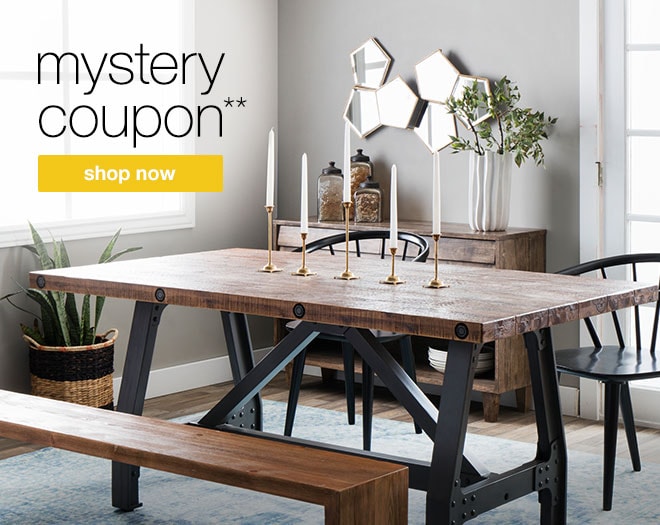 mystery coupon* - shop now