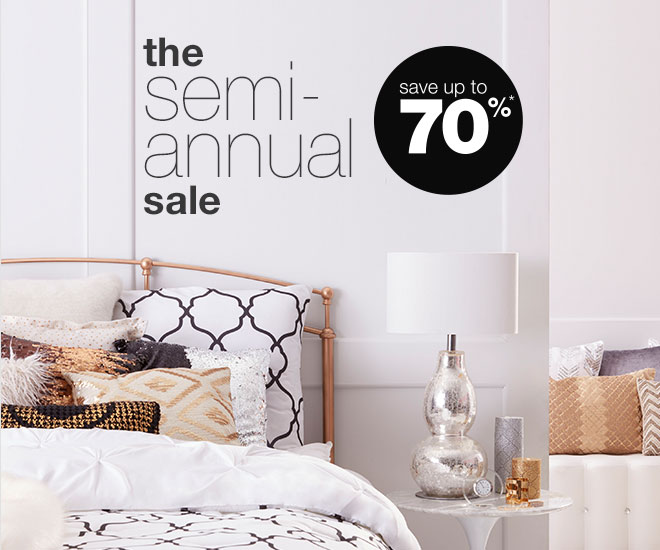 the semi-annual sale - save up to 70%*