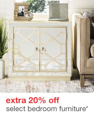 extra 20% off select bedroom furniture*