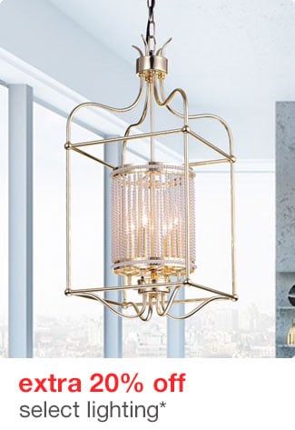 extra 20% off lighting*