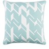 Accent pillow Blue and white geometric accent pillow