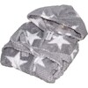 Bathrobe Grey and white bathrobe