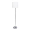 Floor lamp White and silver floor lamp