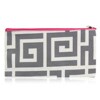 Pencil case Grey, white, and pink pencil case